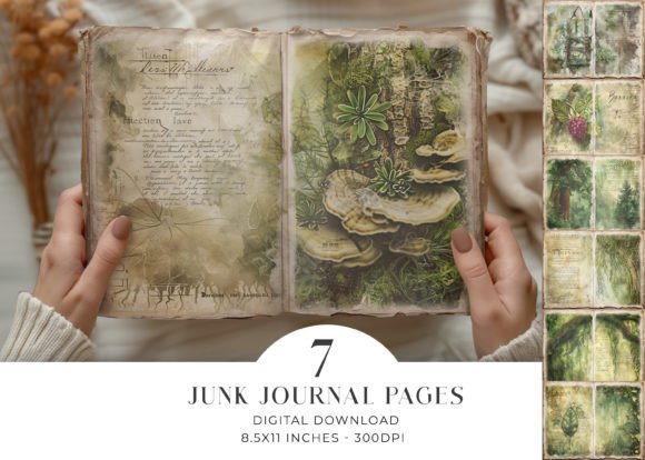 Download Forest Junk Journal Pages - Pages Collection