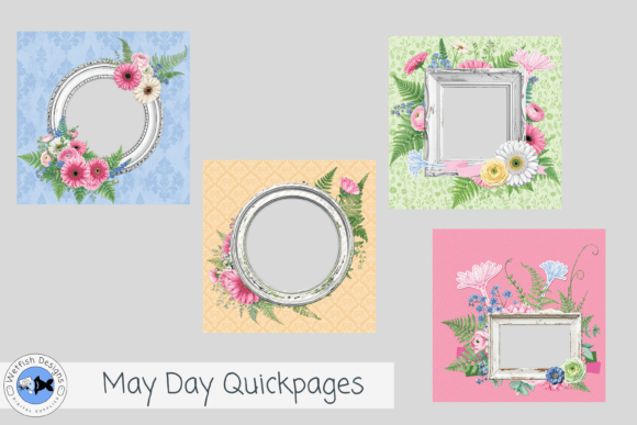 Download Set of 4 May Day Quickpages - Pages Collection