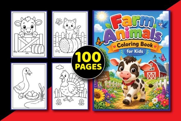 Download Farm Animal Coloring Pages for Kids Fun - Pages Collection
