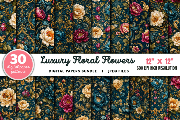 Download Luxury Floral Flowers Background Bundle - Luxury floral Collection