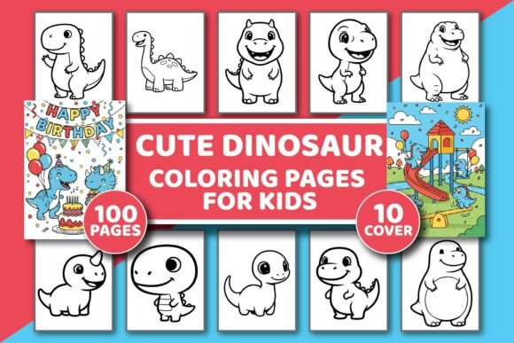 Download Cute Dinosaur Coloring Pages for Kids - Pages Collection