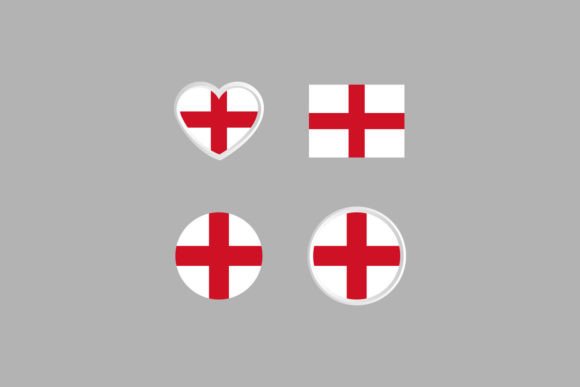 Download England Nation Flag Collection Emblem - Premium Resources