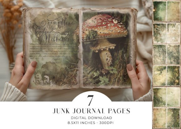 Download Woodland Junk Journal Pages Bifold - Pages Collection