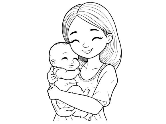 Download Mother Baby Child Vector Woman - Mother baby Collection