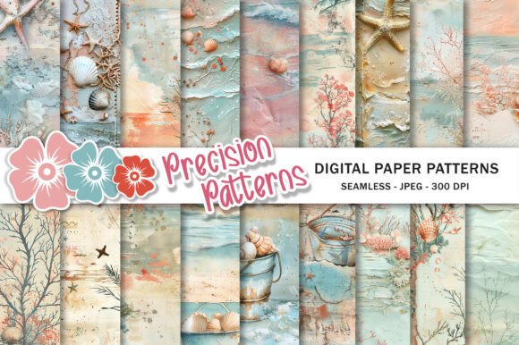 Download Summer Ocean Beach Junk Journal Pages - Pages Collection