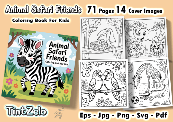Download Animal Safari Friends Coloring Pages - Pages Collection