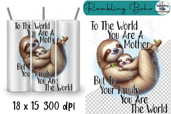 Download To the World You Are a Mother Baby Sloth - Mother baby Collection