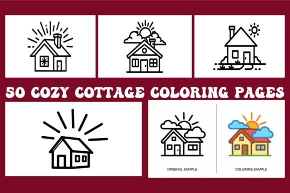 Download Simple Cottage Coloring Pages - Pages Collection