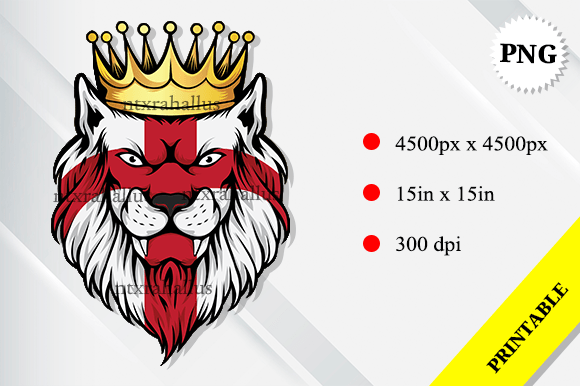 Download England Lion King Flag - Premium Resources