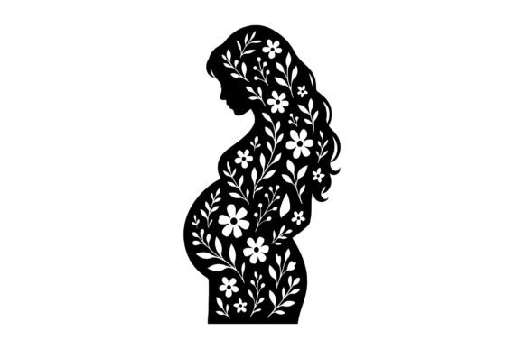 Download Expecting Mother Baby Shower Silhouette - Mother baby Collection