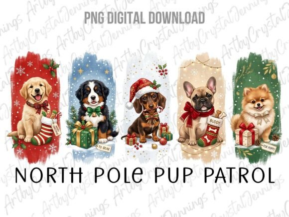 Download North Pole Puppy Dog Christmas PNG - Puppy Collection