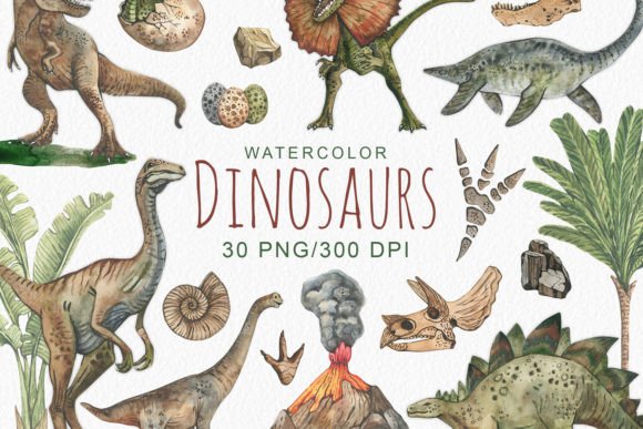 Download Watercolor Dinosaur Clipart - Dinosaur clipart Collection