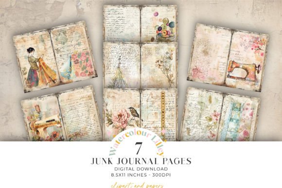 Download Sewing Junk Journal Pages - Pages Collection